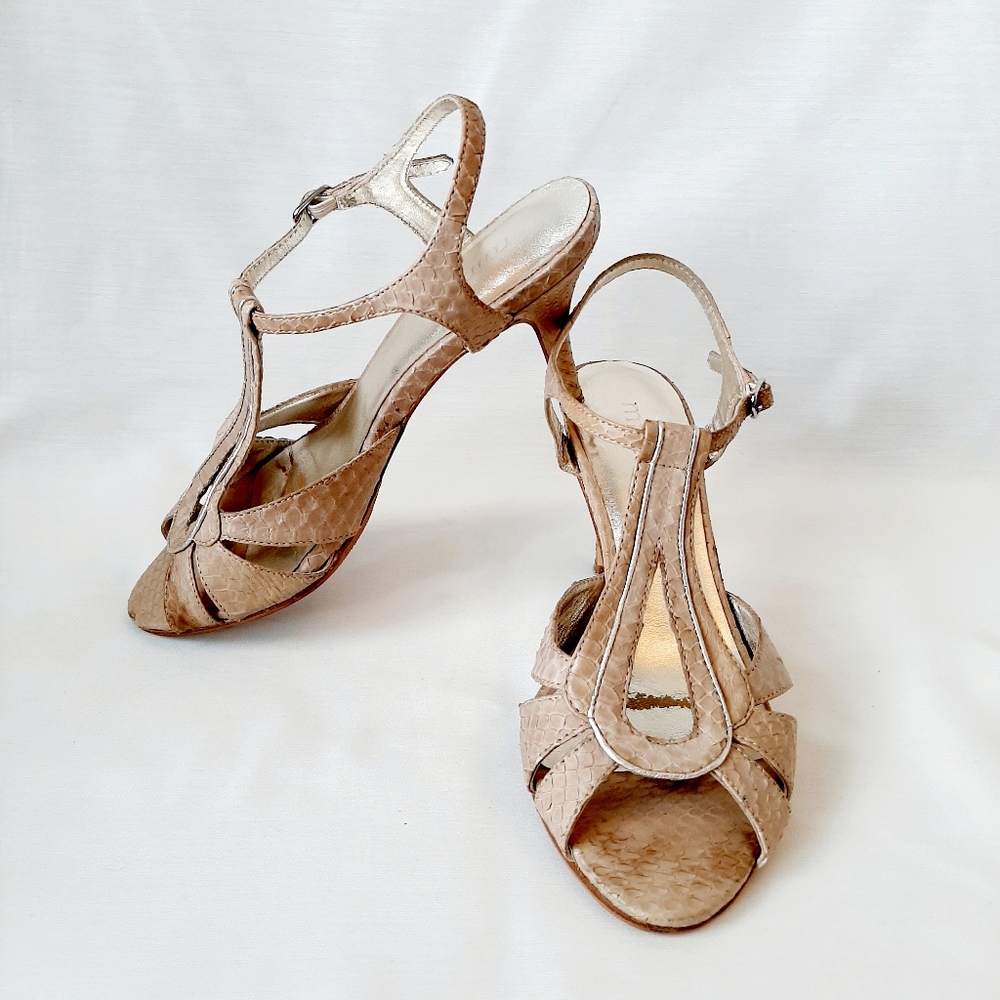 Minelli Paris genuine python leather sandals